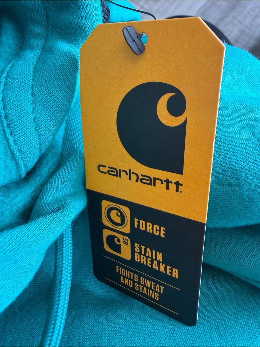 NWT Carhartt Women's Teal Force Relaxed Fit Lightweight Graphic Hoodie Size M - Picture 5 of 5
